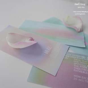 nullthing独立设计 彩色银河便签本渐变便签创意备忘录手指帐素材