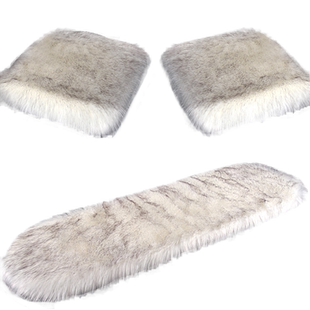 2025新款汽车坐垫冬季毛绒座椅套长毛羊毛车内专用单片座垫三件套