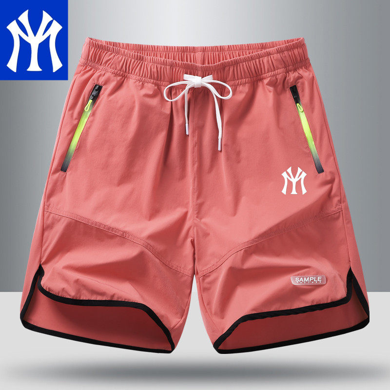 OLE COUNTER MENS SHORTS ARE WORN OUTSIDE THE SUMMER NEW ICE SILK QUICK-DRYING FIVE-POINT PANTS MENS LOOSE BREATHABLE CASUAL AND HANDSOME