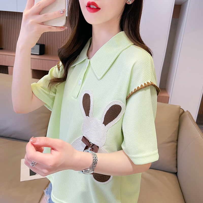 设计感小众小个子百搭短袖t恤女