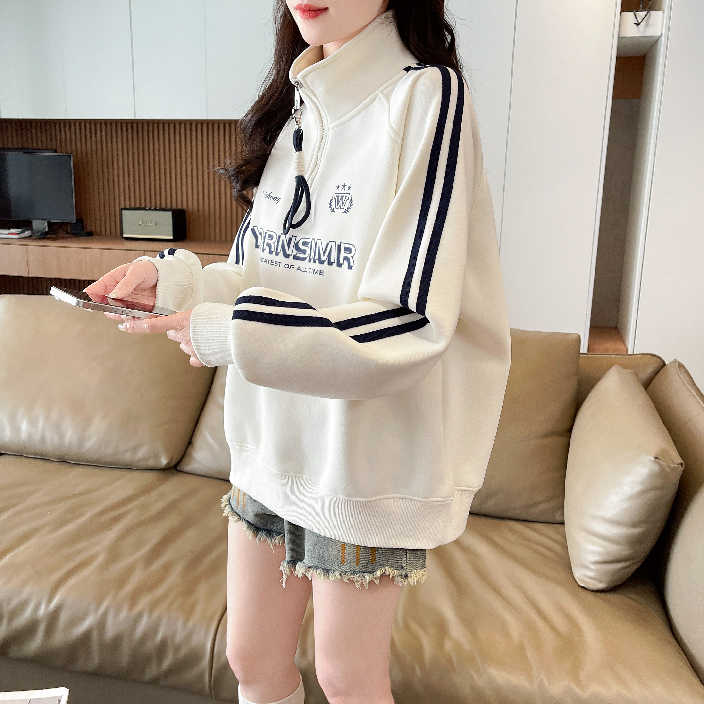 秋冬季新款设计感小众百搭卫衣女