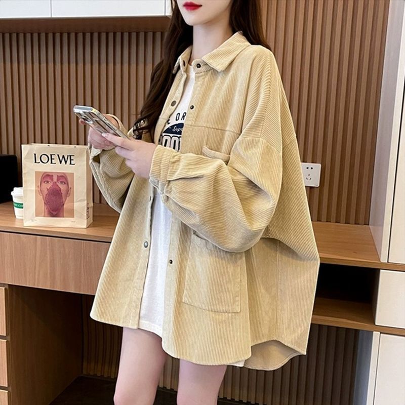 春秋新款百搭长袖衬衫女上衣外套图片