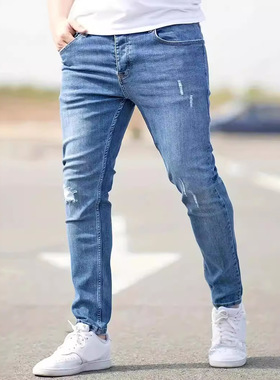 Men's mid waist slim fit ankle pants   男士中腰修身小脚裤