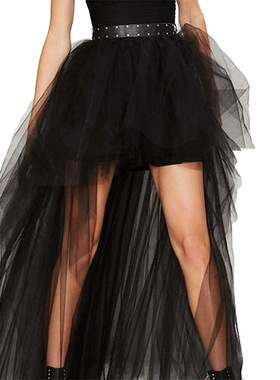 Summer net gauze swing sexy tuxedo skirt女夏季网纱性感燕尾裙