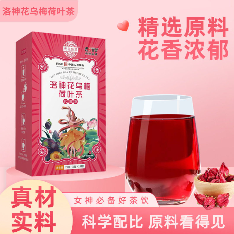 天茗良草 洛神花乌梅荷叶茶 夏季冷泡水果茶定制源头工厂