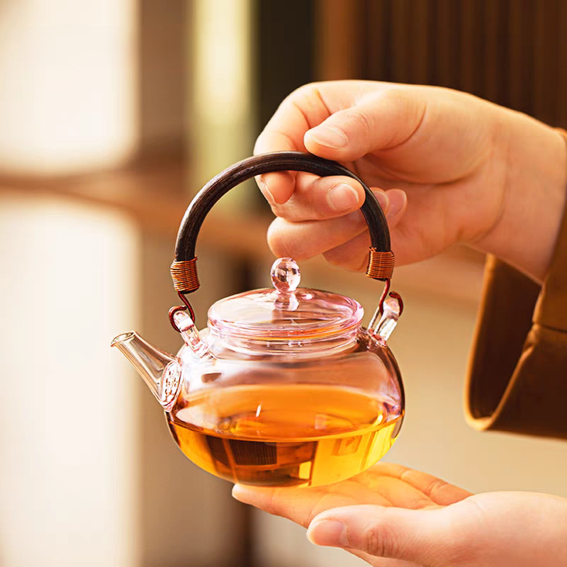 加厚玻璃煮茶壶提梁壶破损包赔