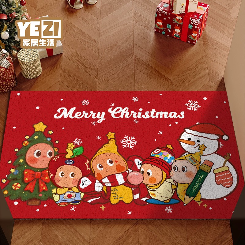 星星人圣诞装饰入户门地垫热卖中