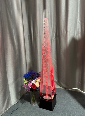 风水定制气泡柱晟昱亚克力风水柱