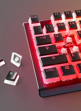 Steelseries赛睿104键布丁键帽PrismCaps - Black US