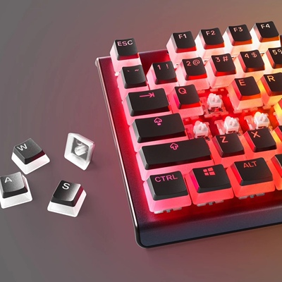 Steelseries赛睿104键布丁键帽PrismCaps - Black US