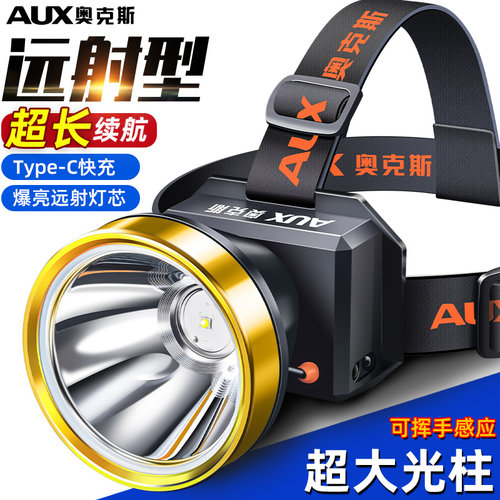 头灯强光充电超亮头戴式照明灯