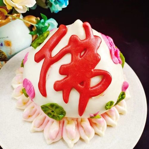 手工莲花上供馒头胶东花饽饽