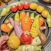 铁锅炖Jlleycat馒头土豆番茄卡通馒头手工半成品豌豆蘑菇卡通早餐