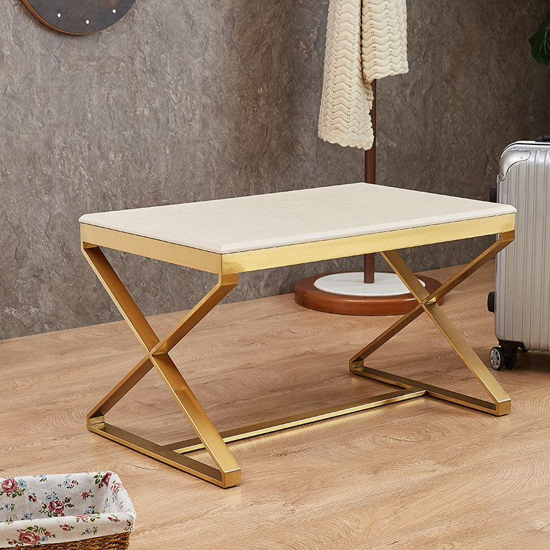 酒店客房行李架定制置物架宾馆酒店家具中式可折叠收纳实木行李架