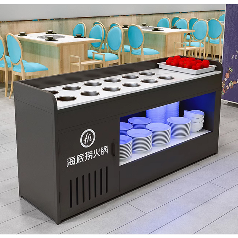 火锅店调料台佐料台餐厅蘸料台简约海底捞调料柜麻辣烫自助小料台