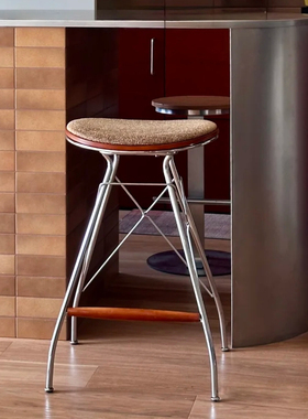 吧凳岛台高脚凳Wire Bar Stool包豪斯吧台凳酒吧咖啡厅轻奢吧椅子