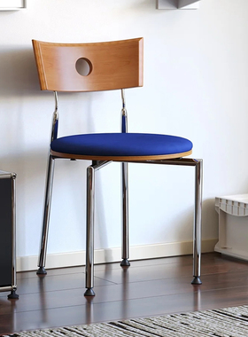 餐椅Medieval Dining Chairs中古家用侘寂风小户型休闲椅化妆椅子