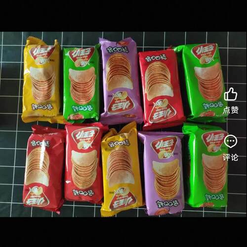 子整箱薯片新QQ独立包装散称薯片4斤装多种口味网红零食
