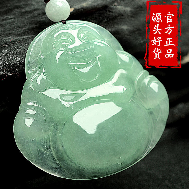 男女翡翠冰种送妈妈玉佛观音