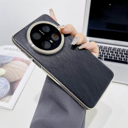 适用华为mate70pro壳新款mate70pro+金丝银锦素皮磁吸保护套60Pro+镜头全包魅特mt70防摔男女高级感外壳