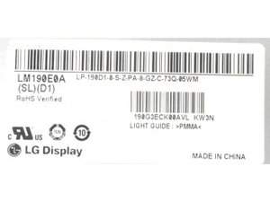 LM190E0A-SLA1 LM190E0A-SLD1 LM190E09-TLA1原装LG19寸LED液晶屏