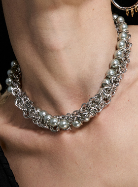 1JINN M2M【1.15号20点准时开卖】原创小众辣妹百搭珍珠choker女