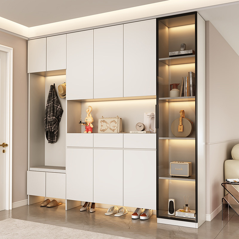 鞋柜家用门口新款2025爆款进门鞋柜一体靠墙定制高鞋柜玄关柜一体,住宅家具,鞋柜,淘宝优惠券,粉丝福利购,淘宝优惠卷