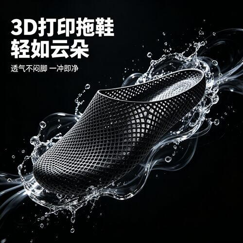 美集MG3D打印防滑静音凉拖鞋