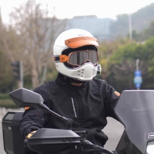 BEASLEY比斯力新款复古摩托头盔机车哈雷巡航全盔女冬越野山地盔