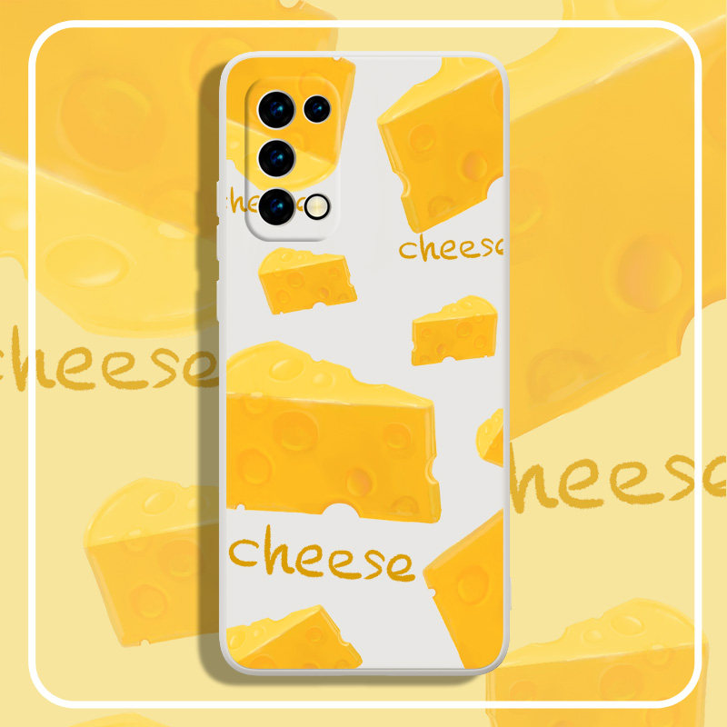 奶酪oppo手机壳reno5适用7新款vivos12女6男iqoo9一加11情侣8网红5pro