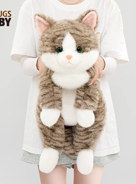 抱抱宝贝正版仿真猫咪玩偶毛绒公仔儿童陪伴抱睡玩偶女生生日礼物
