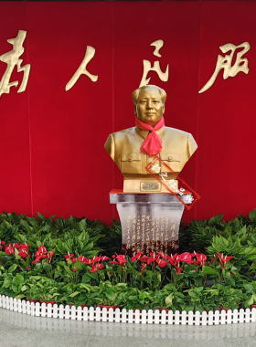 官方毛主席铜像纯半身雕塑像摆件