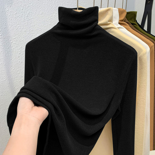 外贸清仓折扣尾货捡漏德绒男女高领打底衫冬季保暖长袖T恤内衣ins