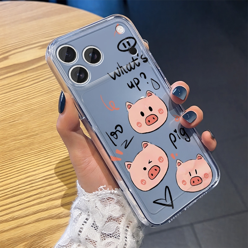 大头猪苹果华为小米荣耀手机壳