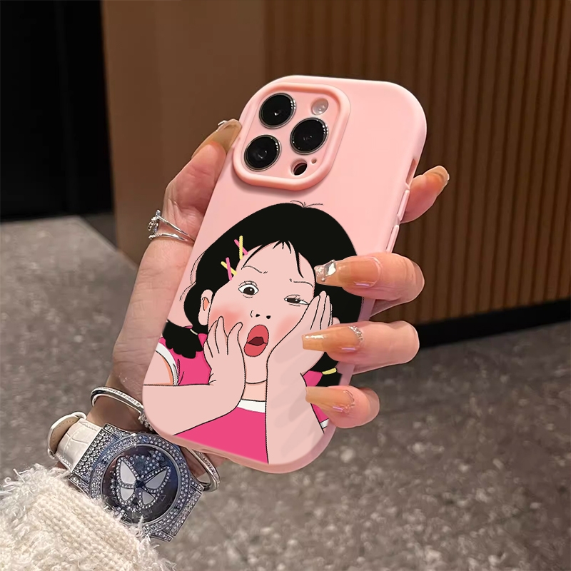 搞笑女孩苹果华为oppovivo手机壳