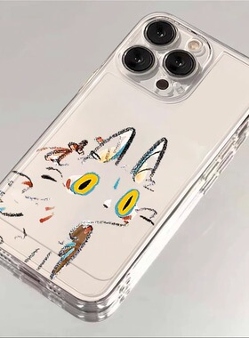 抽象猫咪适用苹果16手机壳iphone15promax套14/13/1211华为mate70荣耀oppofindx8一加iqoo小米红米k80vivos20