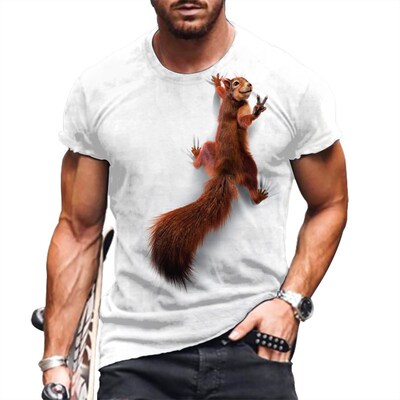 Summer new 3D printing men's and women's T-shirts短袖印花T恤