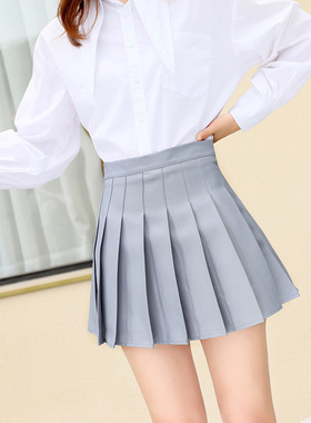 Black and White Plaid Ladies Pleated Skirt黑白格子女士百褶裙