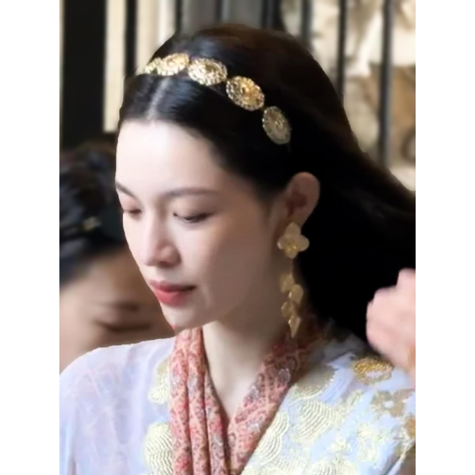 钟楚曦同款巴洛克人头像发箍欧美复古轻奢个性精致人像头箍发卡女