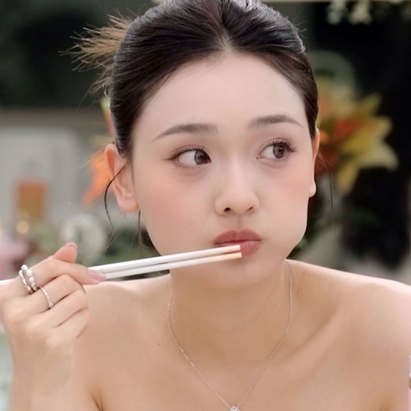 心动的信号孙涵清吃吃同款法式珍珠食指戒指环轻奢2025新款手饰女