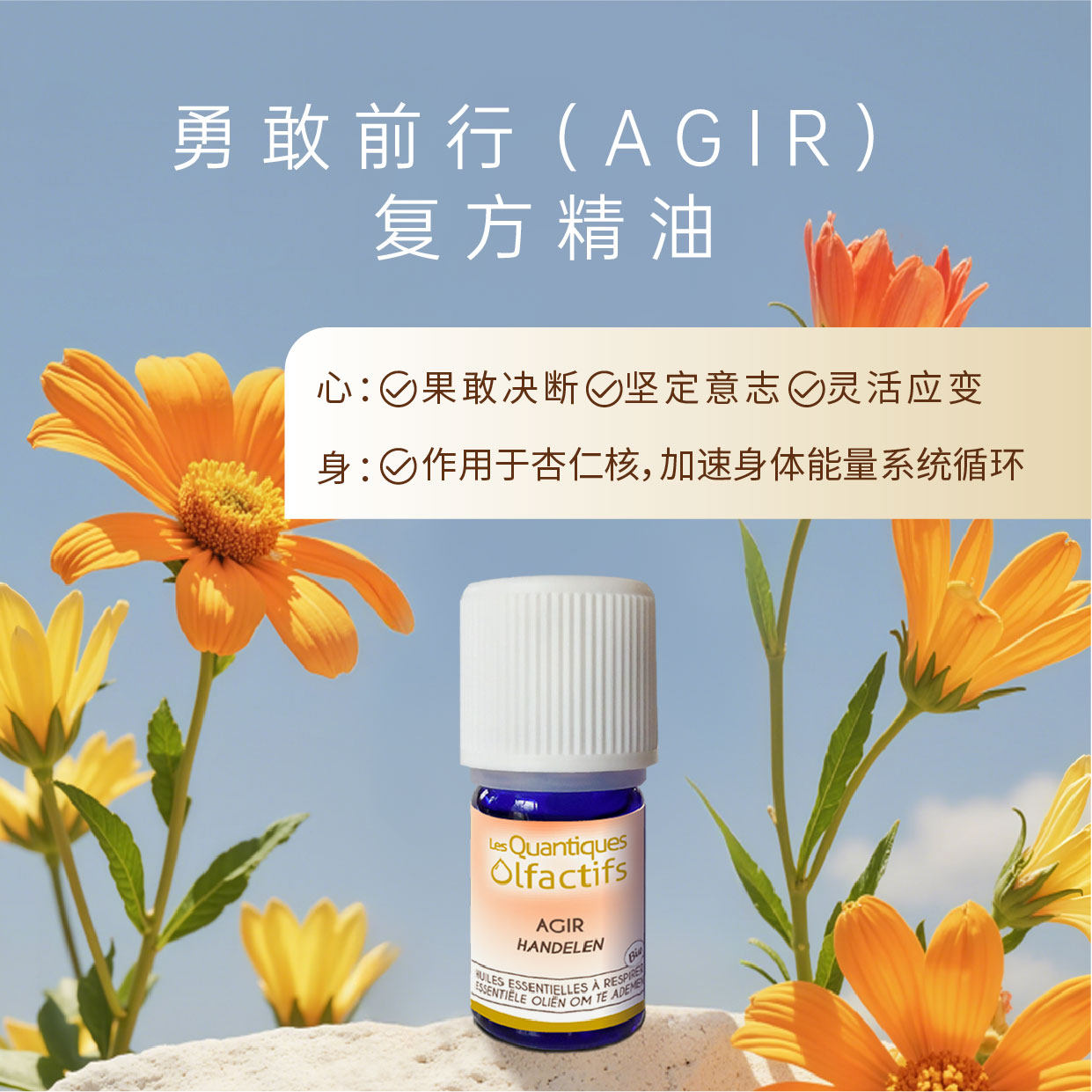 【法国原装进口】寇缇芳《勇敢前行》能量激发香薰精油