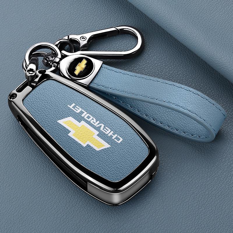 适用雪佛兰钥匙套科鲁兹开拓者科沃兹迈锐宝探界者全包金属钥匙壳