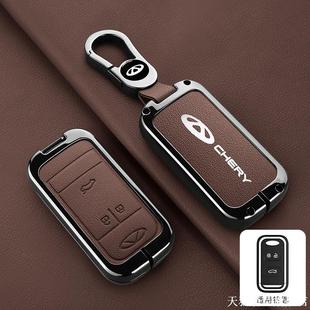 适用18-21款奇瑞瑞虎8钥匙套瑞虎八19款瑞虎5X车壳包扣金属改装男