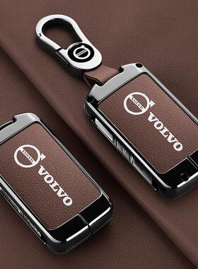 适用沃尔沃钥匙套22/23款xc60 s90s60xc90v40v90s60l真皮汽车包壳