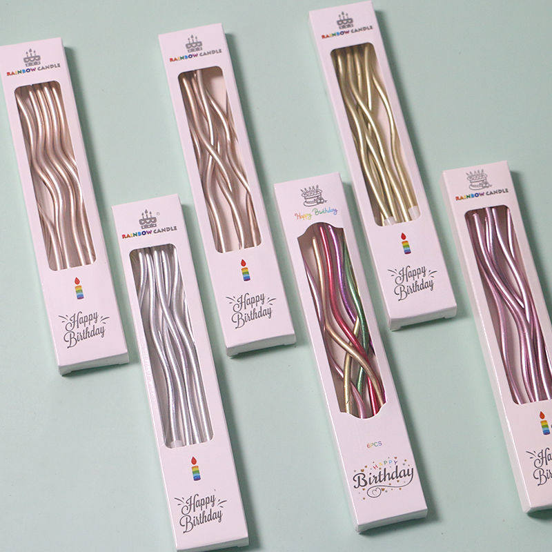 曲线蜡烛生日蛋糕装饰可爱螺旋波浪蜡烛无烟无味创意网红镀金蜡烛,节庆用品/礼品,蜡烛,淘宝优惠券,粉丝福利购,淘宝优惠卷