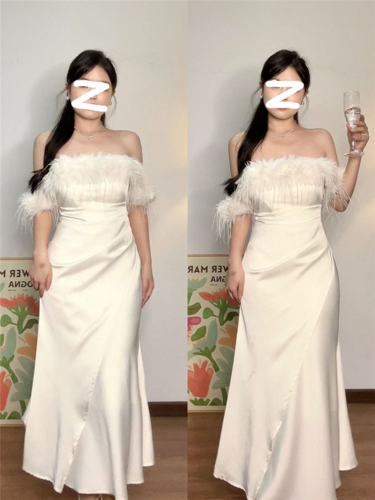 法式优雅轻奢气质长裙