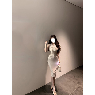 上衣半身裙两件套 微胖纯欲风性感辣妹套装 女夏季 新款 气质显瘦无袖