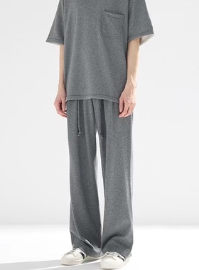 【官方正品】Epide Prefab薄款垂感破边慵懒宽松抽绳休闲卫裤