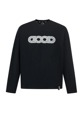 【官方正品】GOODBRAND 25FW GOOD地图亮片轻奢长袖T恤 喻言同款