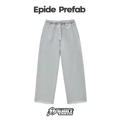 【Epide Prefab】Tangent line切线无外侧缝复古直筒棉休闲裤卫裤